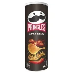 چیپس پرینگلز PRINGLES با طعم hot spicy وزن 165 گرم - تصویر 2