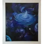تابلو نقاشی رنگ روغن "رقصی چنین میانه میدانم آرزوست" 60x70