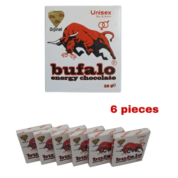 شکلات انرژی زا بوفالو 20 گرم بسته 6عددی | Bufalo UNISEX - تصویر 2