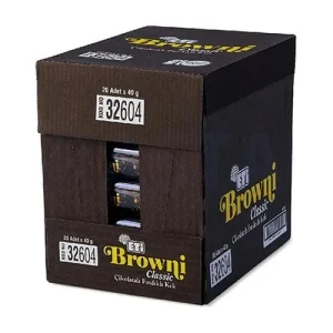 کیک شکلاتی اتی براونی کلاسیک Eti Browni Clasic با مغز فندق 40 گرم بسته 20عددی